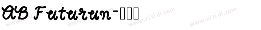 AB Futurun字体转换